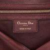 Sac cabas Dior  Libertine en cuir bordeaux - Detail D2 thumbnail
