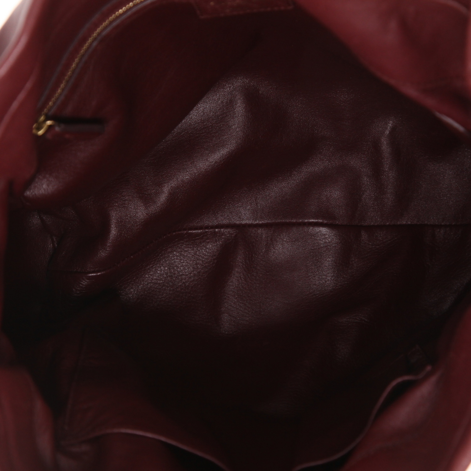 Dior  Libertine shopping bag  in burgundy leather - Detail D3
