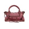 Bolso de mano Balenciaga  City en cuero usado rosa - 360 thumbnail