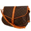 Louis Vuitton  Saumur medium model  shoulder bag  in brown monogram canvas  and natural leather - 00pp thumbnail