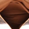 Louis Vuitton  Saumur medium model  shoulder bag  in brown monogram canvas  and natural leather - Detail D3 thumbnail
