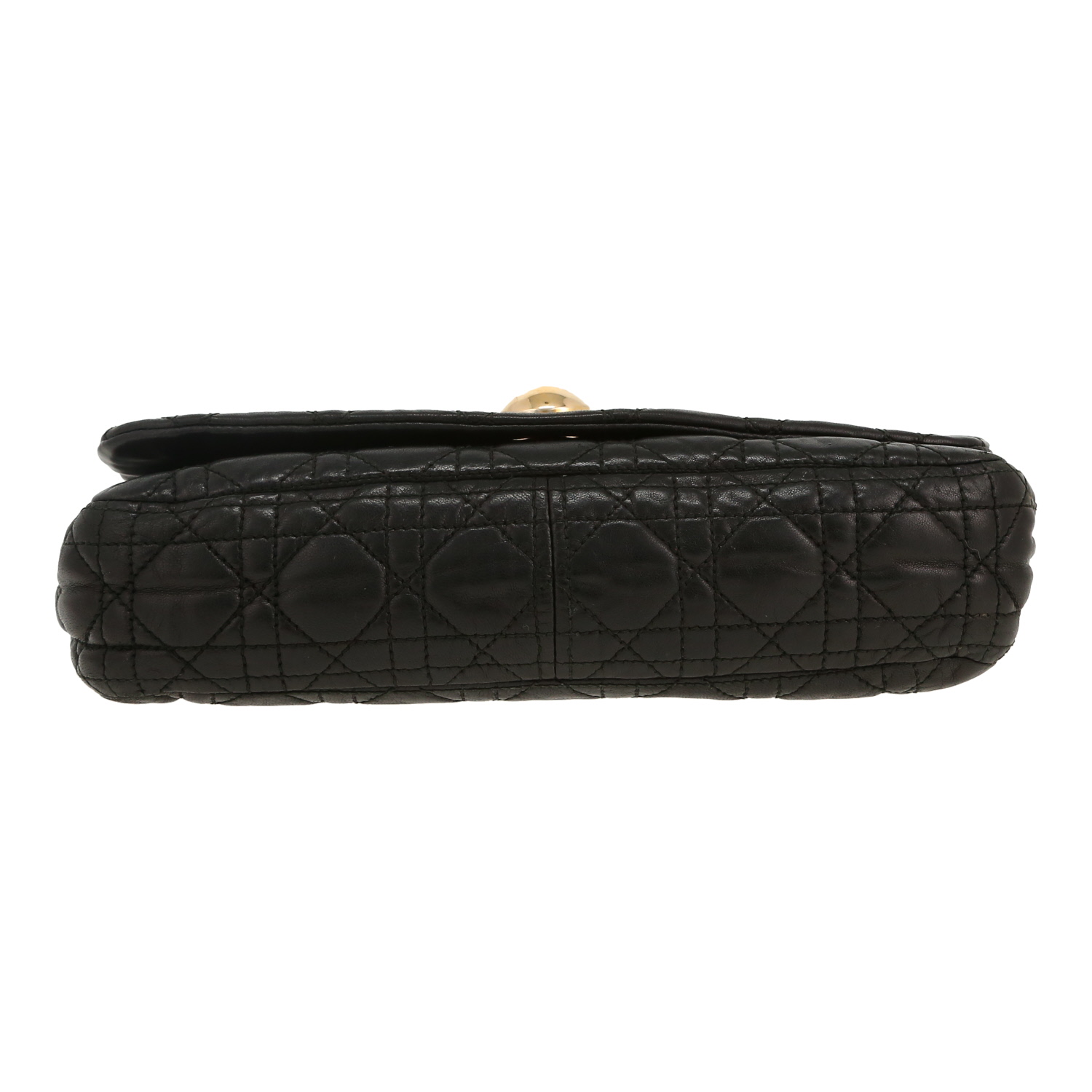 Bolso de mano Dior   en cuero cannage negro - Detail D1