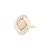 Bague Vintage  en or jaune, corail et diamants - 00pp thumbnail