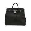 Sac de week end Hermès  Haut à Courroies en cuir taurillon clémence noir - 360 thumbnail