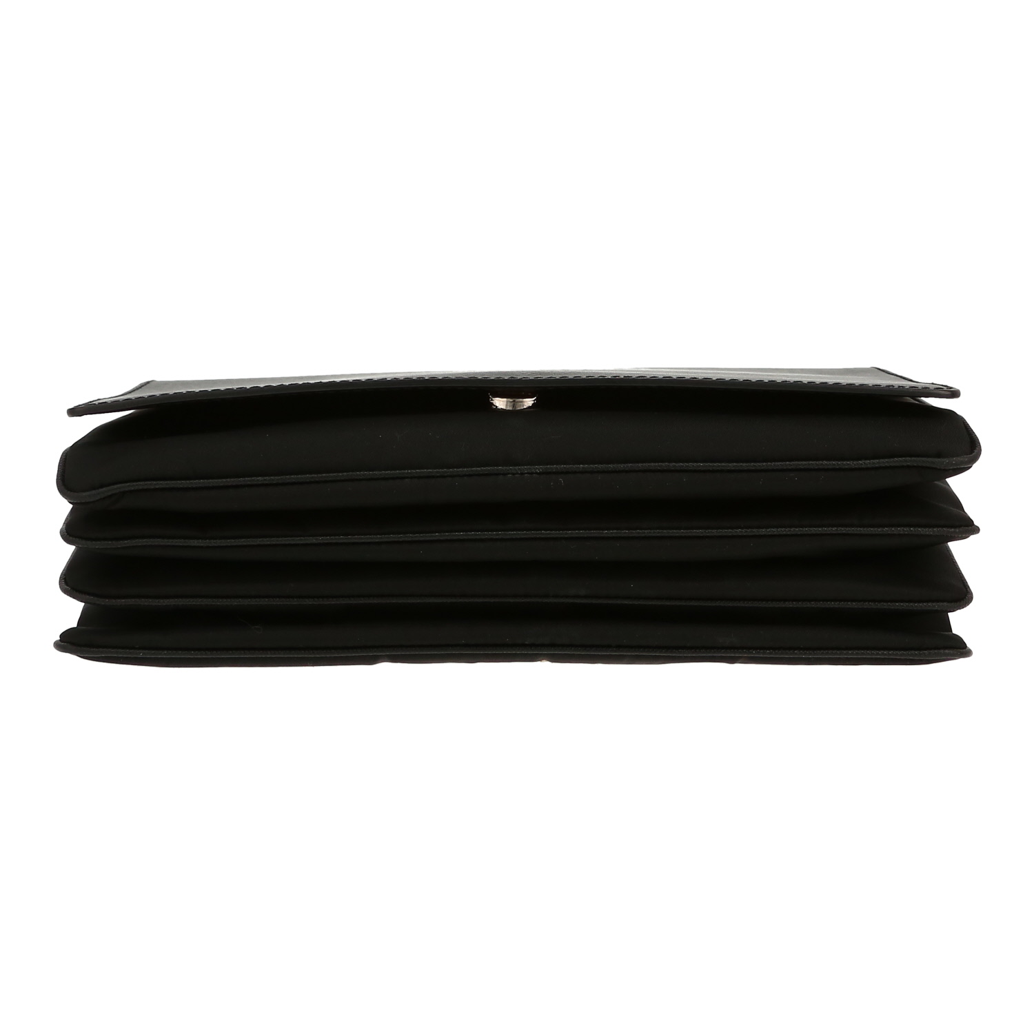 Bolso de mano Prada   en cuero saffiano negro - Detail D1