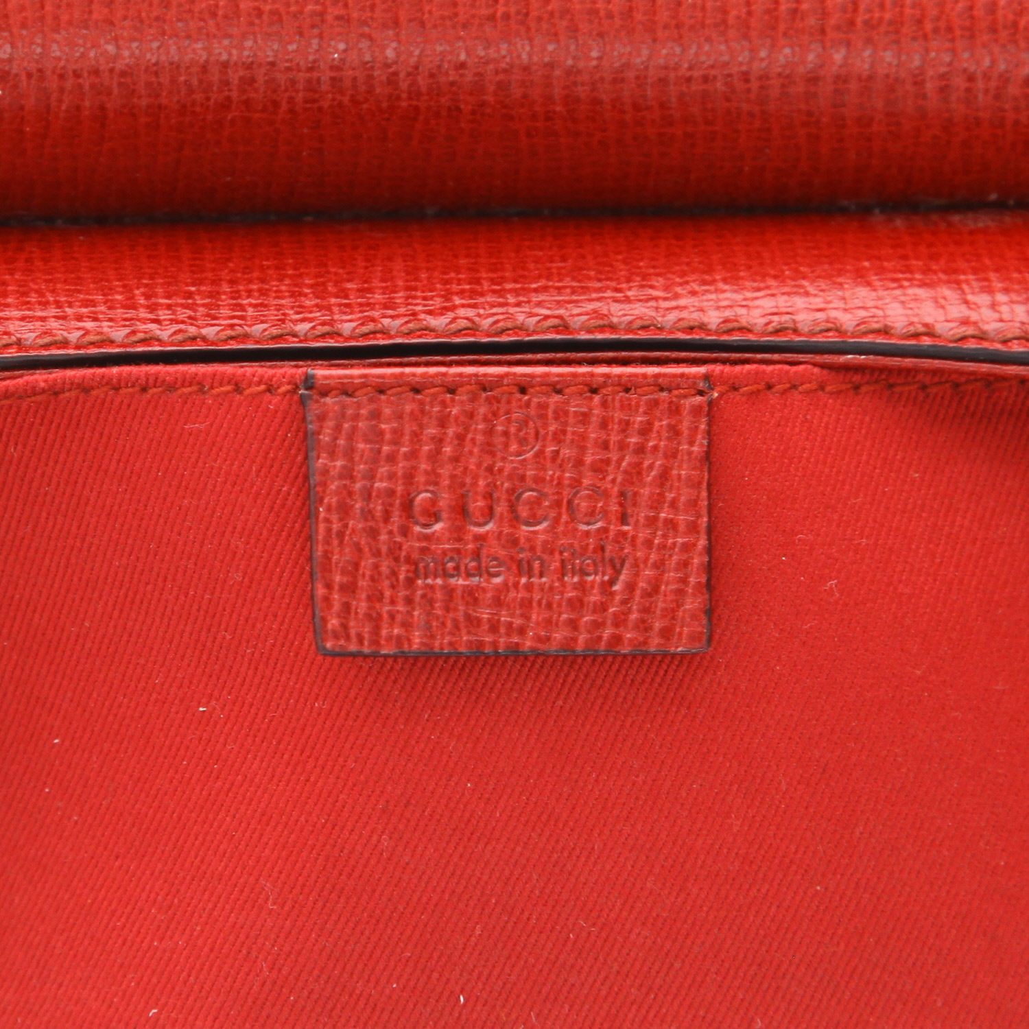 Borsa Gucci  Mors in pelle rossa - Detail D2