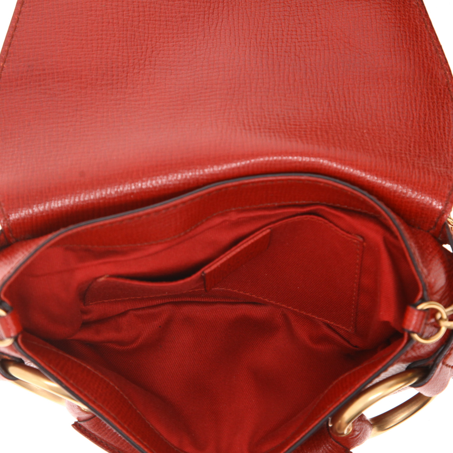 Gucci  Mors handbag  in red leather - Detail D3