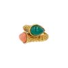 Boucheron Serpent Bohème  1970's ring in yellow gold, chrysoprase and coral - 00pp thumbnail