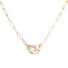 Collier Dinh Van Menottes R12 en or jaune et diamants - 00pp thumbnail