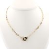 Collier Dinh Van Menottes R12 en or jaune et diamants - 360 thumbnail