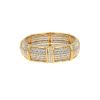 Bracelet Cartier  en or jaune, acier et diamants - 360 thumbnail