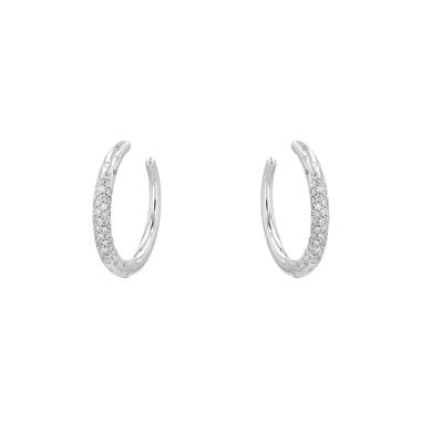 Chaumet  earrings in white gold and diamonds