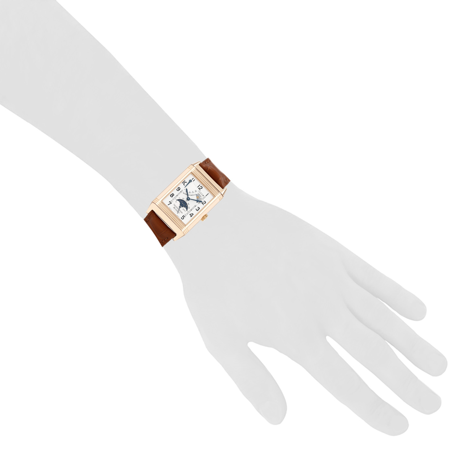 Montre Jaeger-LeCoultre Reverso Grande Sun Moon en or rose Ref: Jaeger Lecoultre - 270263  Vers 2002 - Detail D1