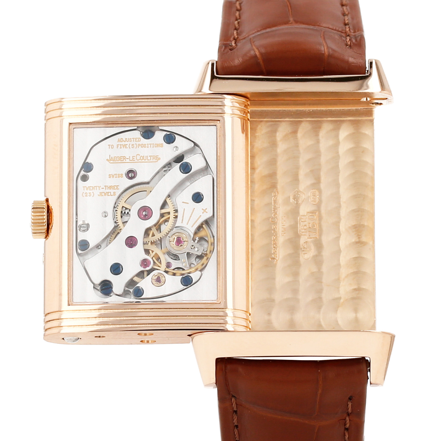 Montre Jaeger-LeCoultre Reverso Grande Sun Moon en or rose Ref: Jaeger Lecoultre - 270263  Vers 2002 - Detail D3