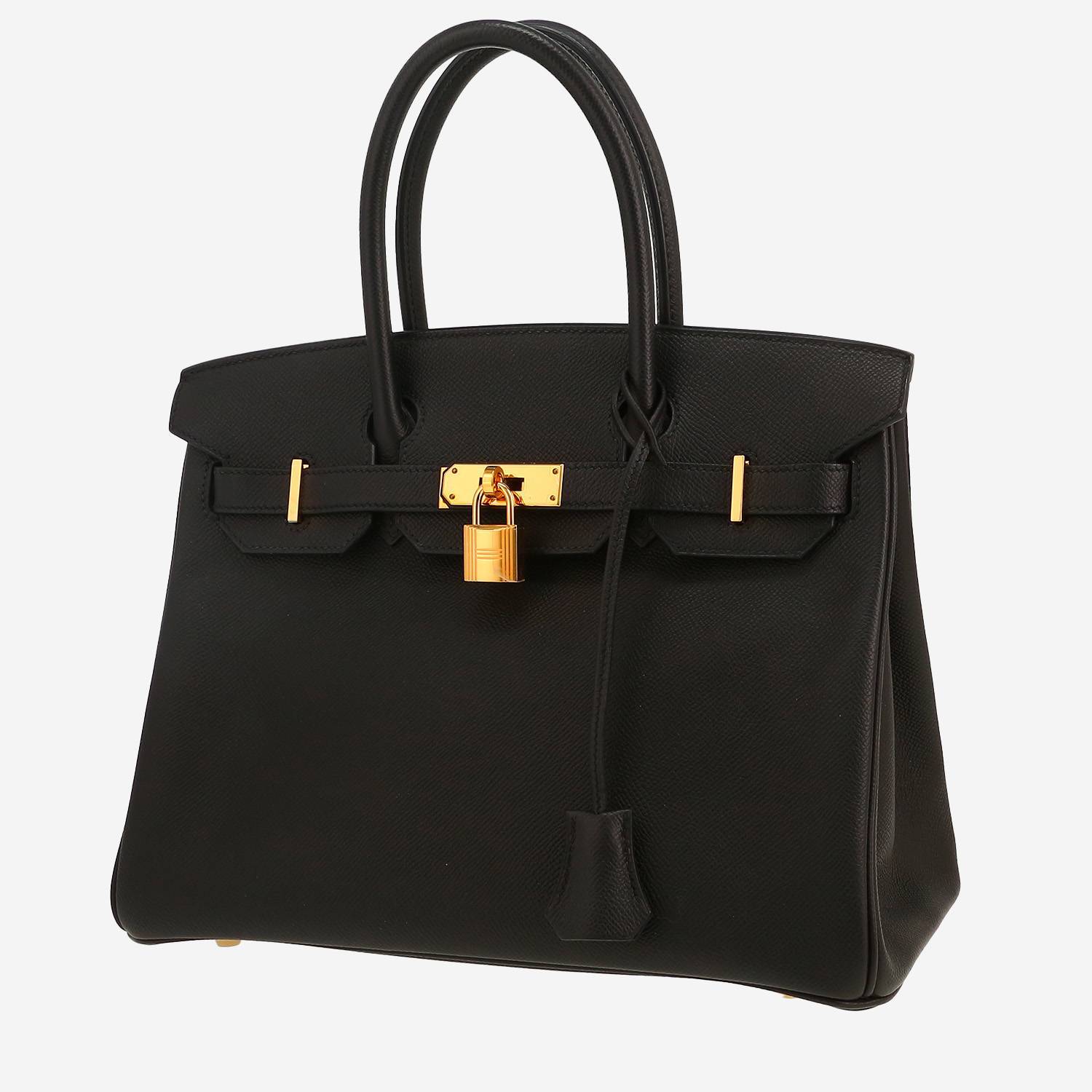 Hermès  Birkin 30 cm handbag  in black epsom leather