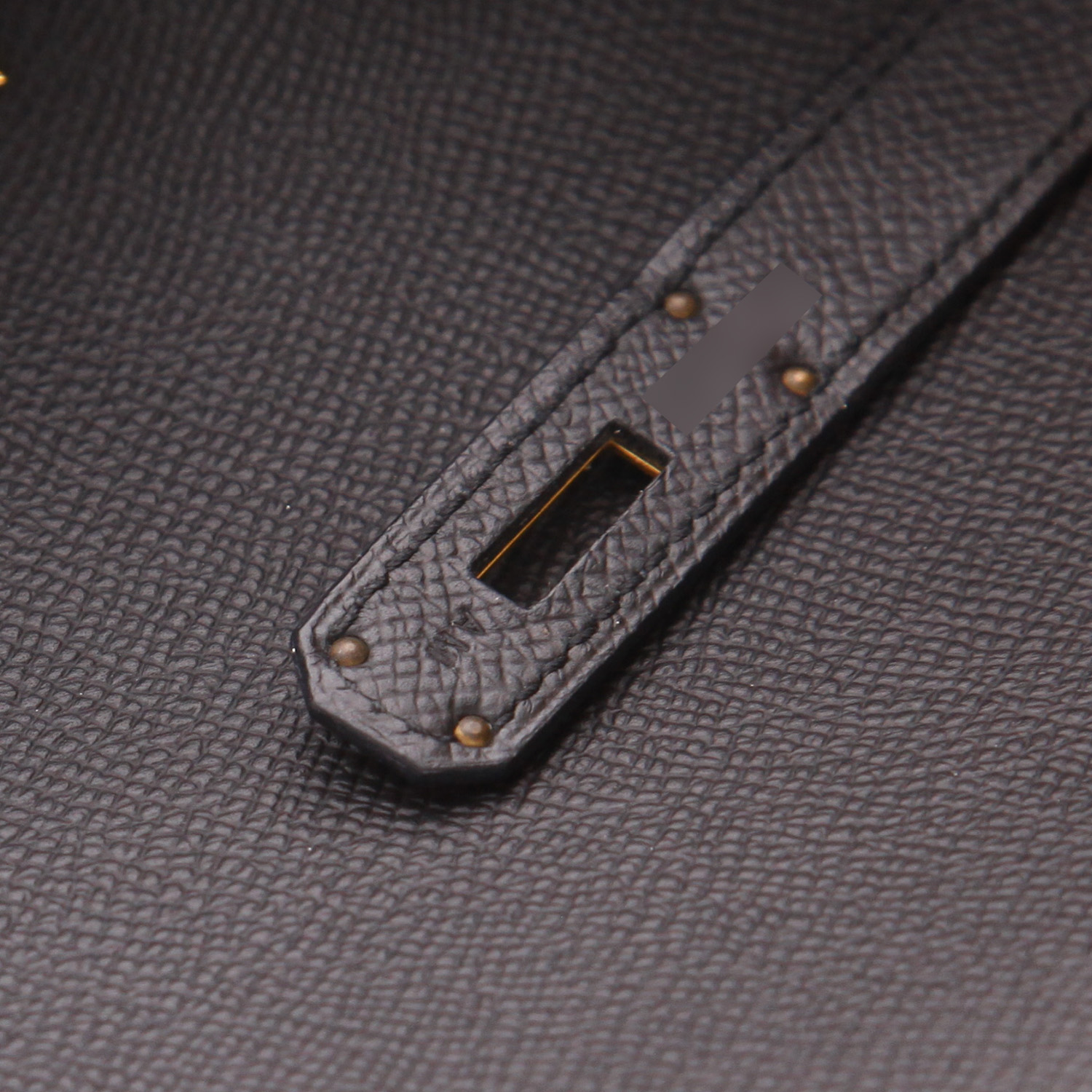 Sac à main Hermès  Birkin 30 cm en cuir epsom noir - Detail D4