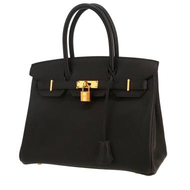 Hermès  Birkin 30 cm handbag  in black epsom leather