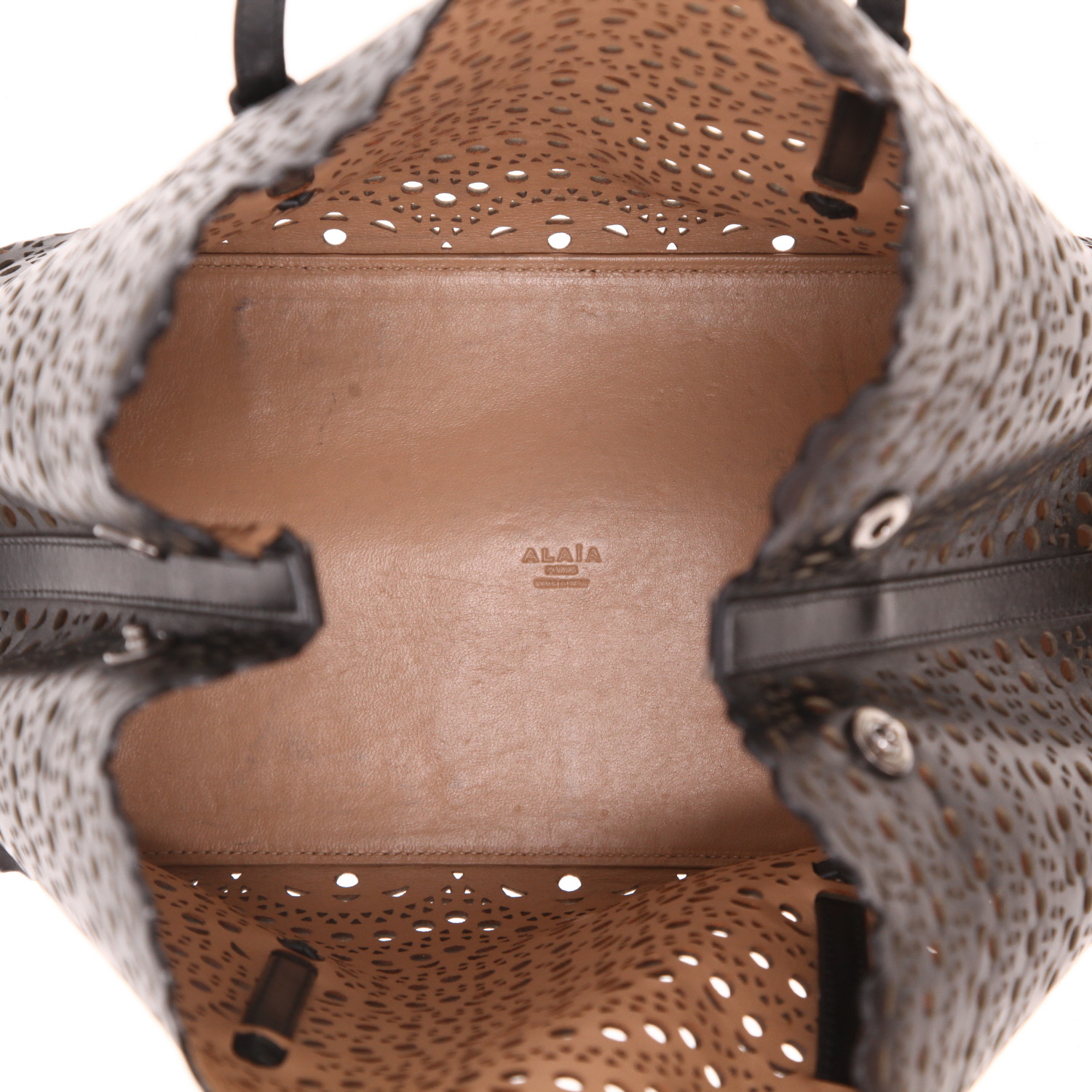 Sac à main Alaïa   en cuir noir - Detail D3