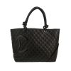 Sac cabas Chanel  Cambon en cuir matelassé noir - 360 thumbnail