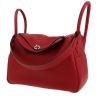 Borsa a spalla Hermès  Lindy 34 cm in pelle togo rossa - 00pp thumbnail