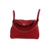 Borsa a spalla Hermès  Lindy 34 cm in pelle togo rossa - 360 thumbnail
