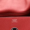 Borsa a spalla Hermès  Lindy 34 cm in pelle togo rossa - Detail D2 thumbnail