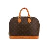 Louis Vuitton  Alma small model  handbag  in brown monogram canvas  and natural leather - 360 thumbnail