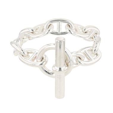 Brazalete Hermès Chaîne d'Ancre talla XL de plata