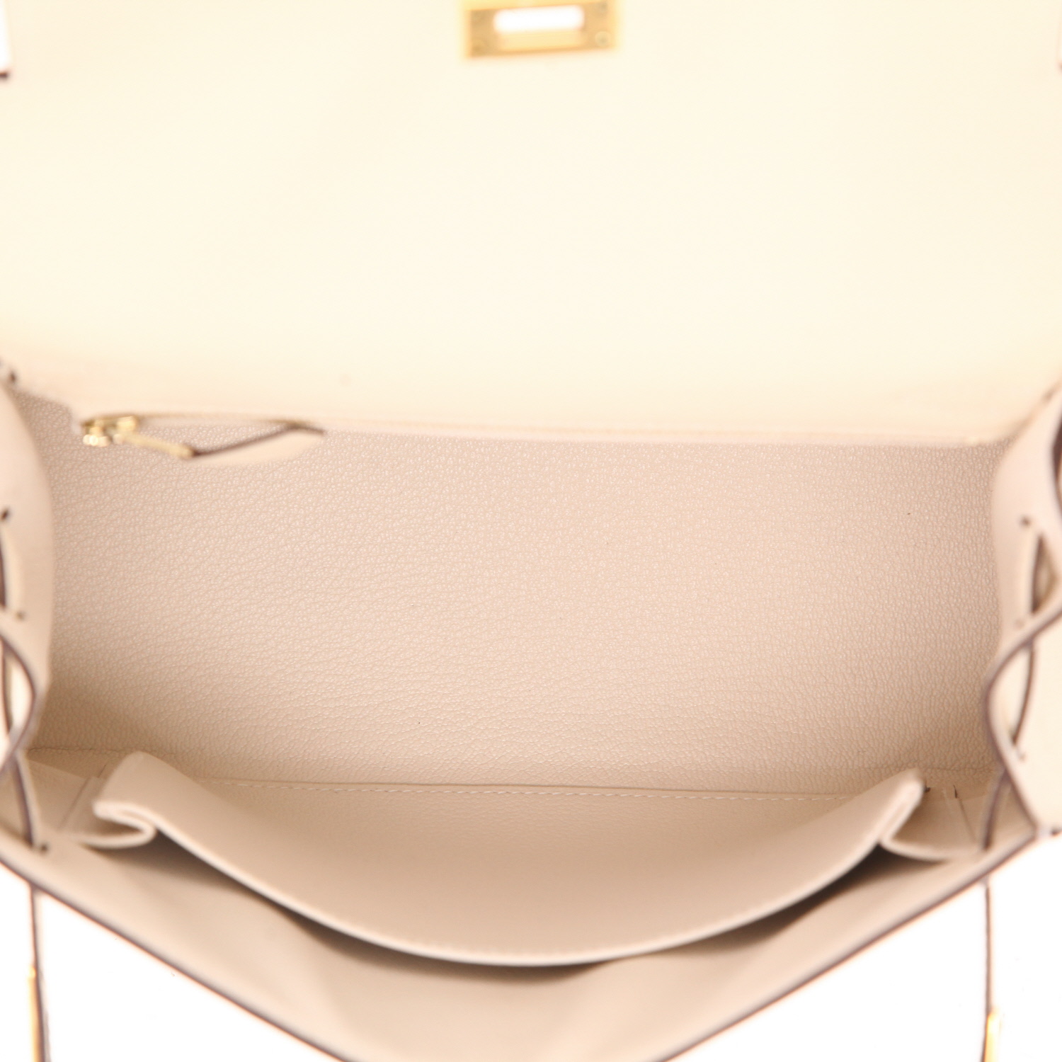 Sac à main Hermès  Kelly 25 cm en cuir epsom Nata - Detail D3