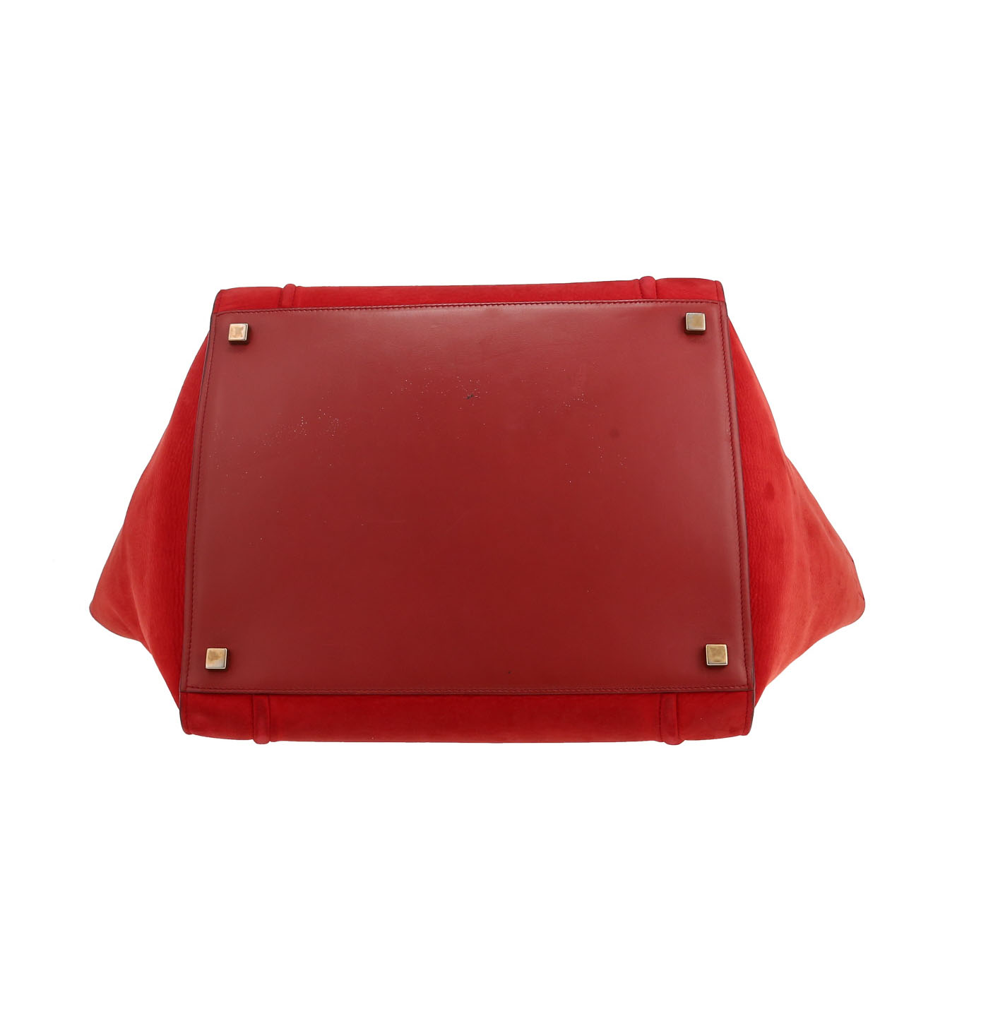 Celine  Phantom shopping bag  in red leather - Detail D1