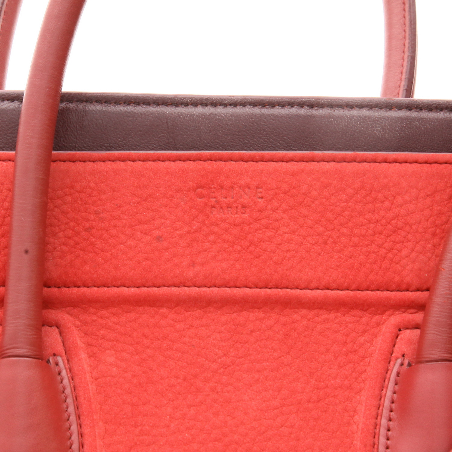 Bolso Cabás Celine  Phantom en cuero rojo - Detail D2