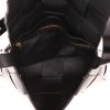Bottega Veneta  Cassette shoulder bag  in black patent braided leather - Detail D3 thumbnail