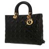 Sac à main Dior  Lady Dior en cuir cannage noir - 00pp thumbnail