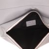 Dior  Saddle shoulder bag  in grey grained leather - Detail D3 thumbnail
