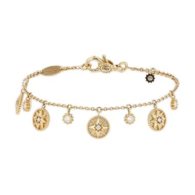 Dior Rose des vents bracelet in yellow gold, mother of pearl and diamonds