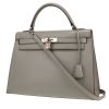 Sac à main Hermès  Kelly 32 cm en cuir box gris - 00pp thumbnail