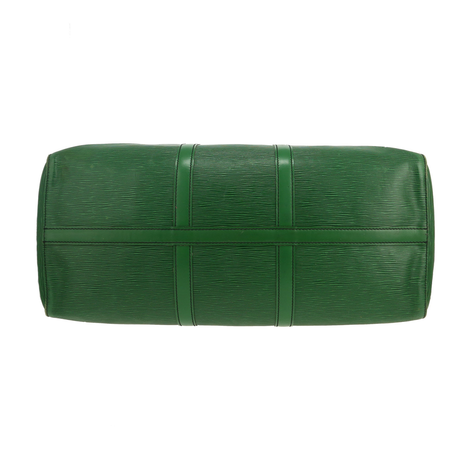 Louis Vuitton  Keepall 50 travel bag  in green epi leather - Detail D1