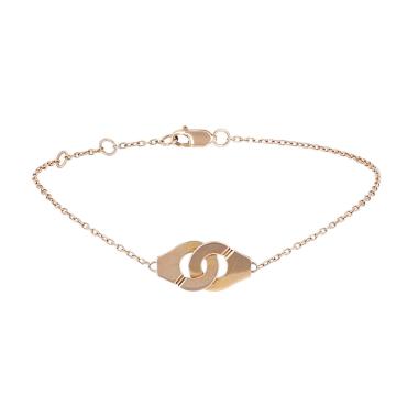 Bracelet Dinh Van Menottes R8 en or rose