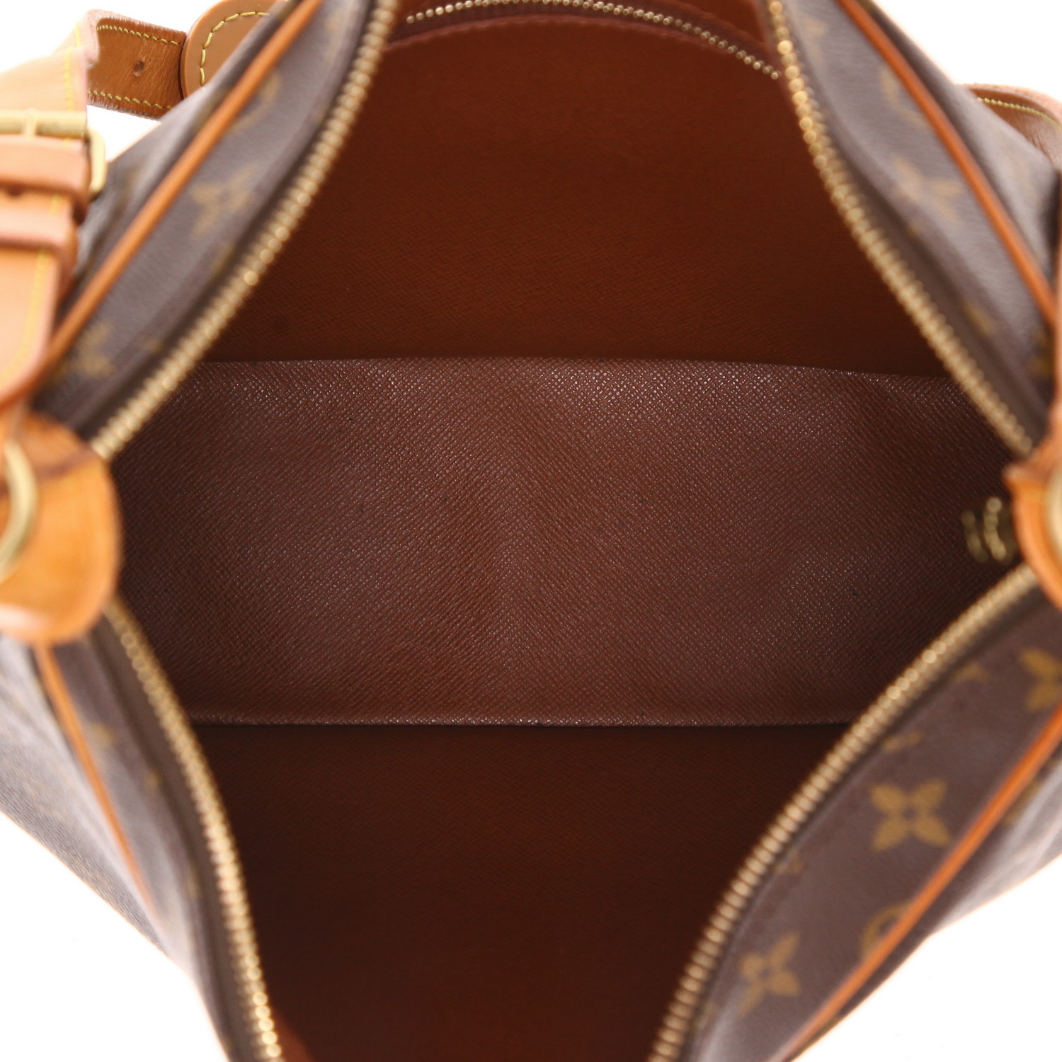 Sac à main Louis Vuitton  Boulogne en toile monogram marron et cuir naturel - Detail D3