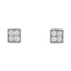 Paire de puces d'oreilles Bulgari Lucéa en or blanc et diamants - 00pp thumbnail