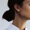 Paire de puces d'oreilles Bulgari Lucéa en or blanc et diamants - Detail D1 thumbnail