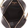 Chanel  Round on Earth shoulder bag  in black grained leather - Detail D3 thumbnail