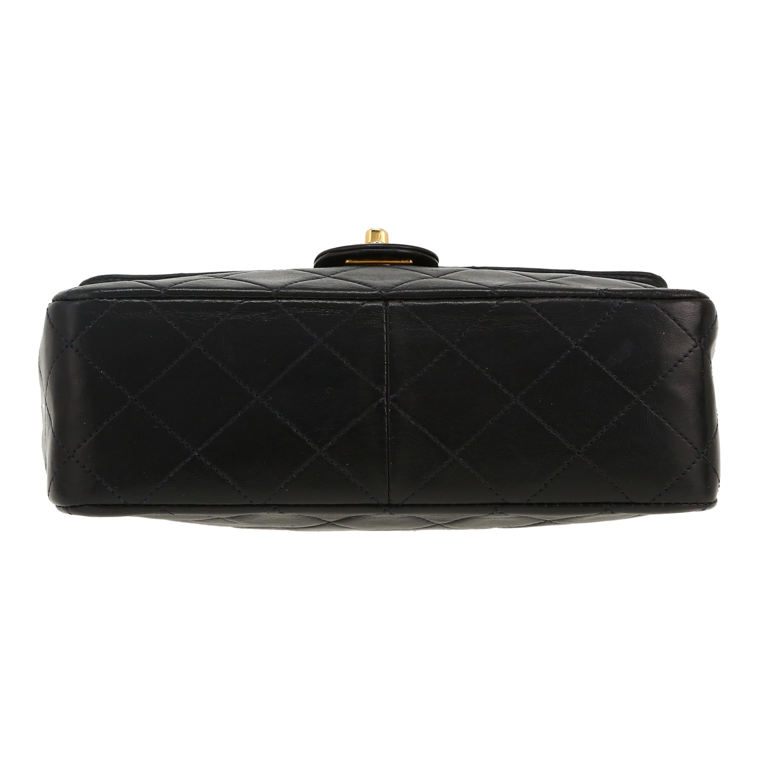 Chanel  Mini Timeless shoulder bag  in black quilted leather - Detail D1