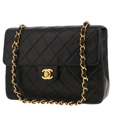 Borsa a tracolla Chanel  Mini Timeless in pelle trapuntata nera