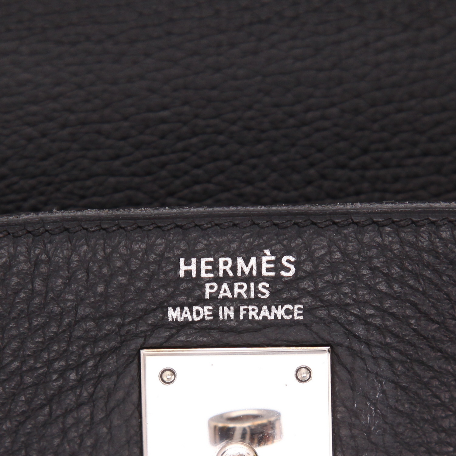 Hermès  Kelly 35 cm handbag  in black togo leather - Detail D2