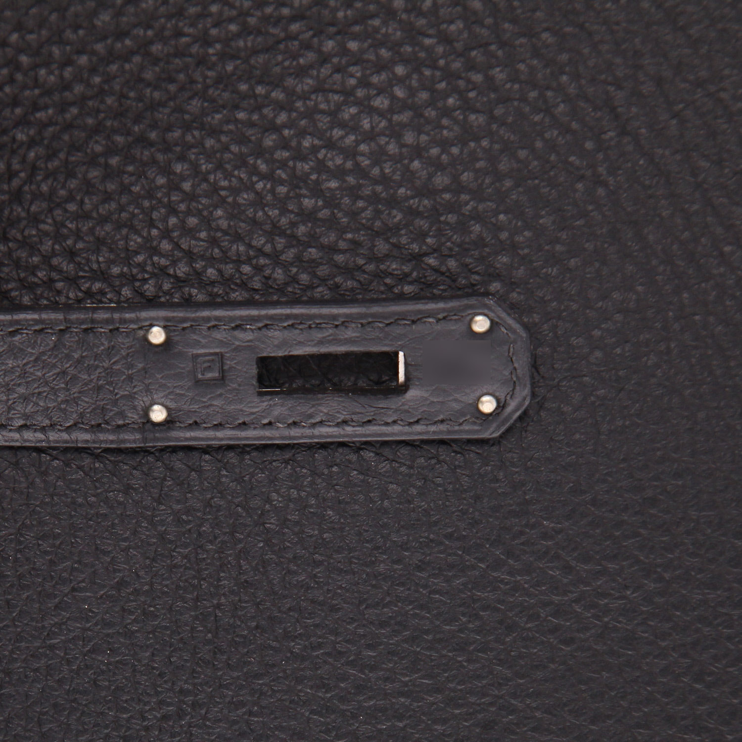 Hermès  Kelly 35 cm handbag  in black togo leather - Detail D4