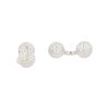 Hermès  pair of cufflinks in silver - 00pp thumbnail