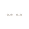 Hermès  pair of cufflinks in silver - 360 thumbnail