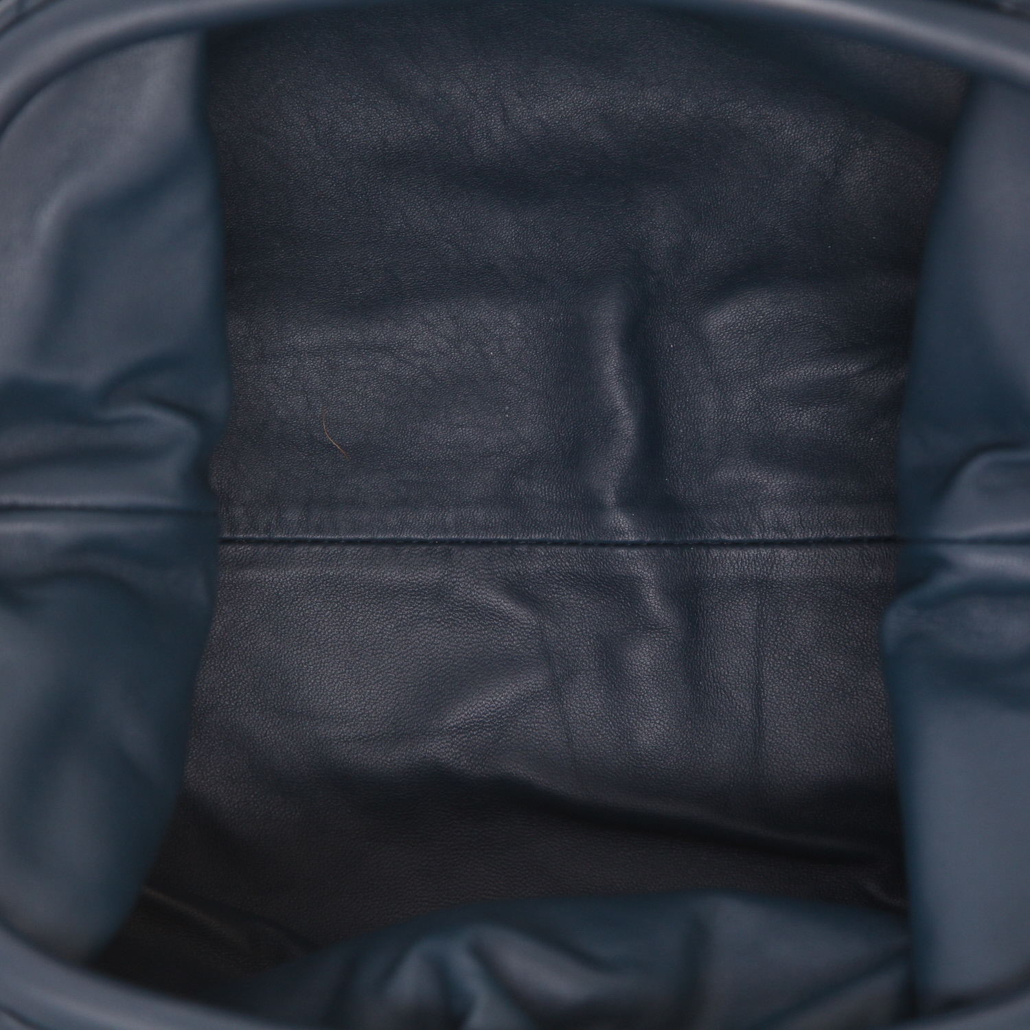 Pochette Bottega Veneta  Pouch in pelle intrecciata blu - Detail D3