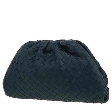Bolsito de mano Bottega Veneta  Pouch en cuero intrecciato azul